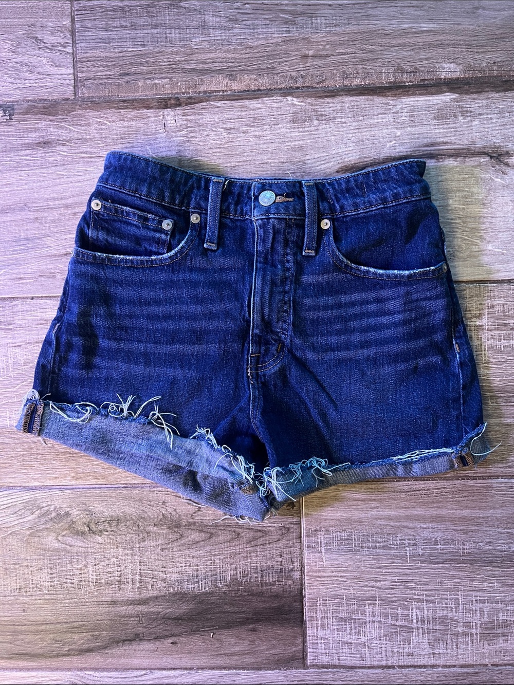 Madewell Curvy High Rise Denim Shorts 27